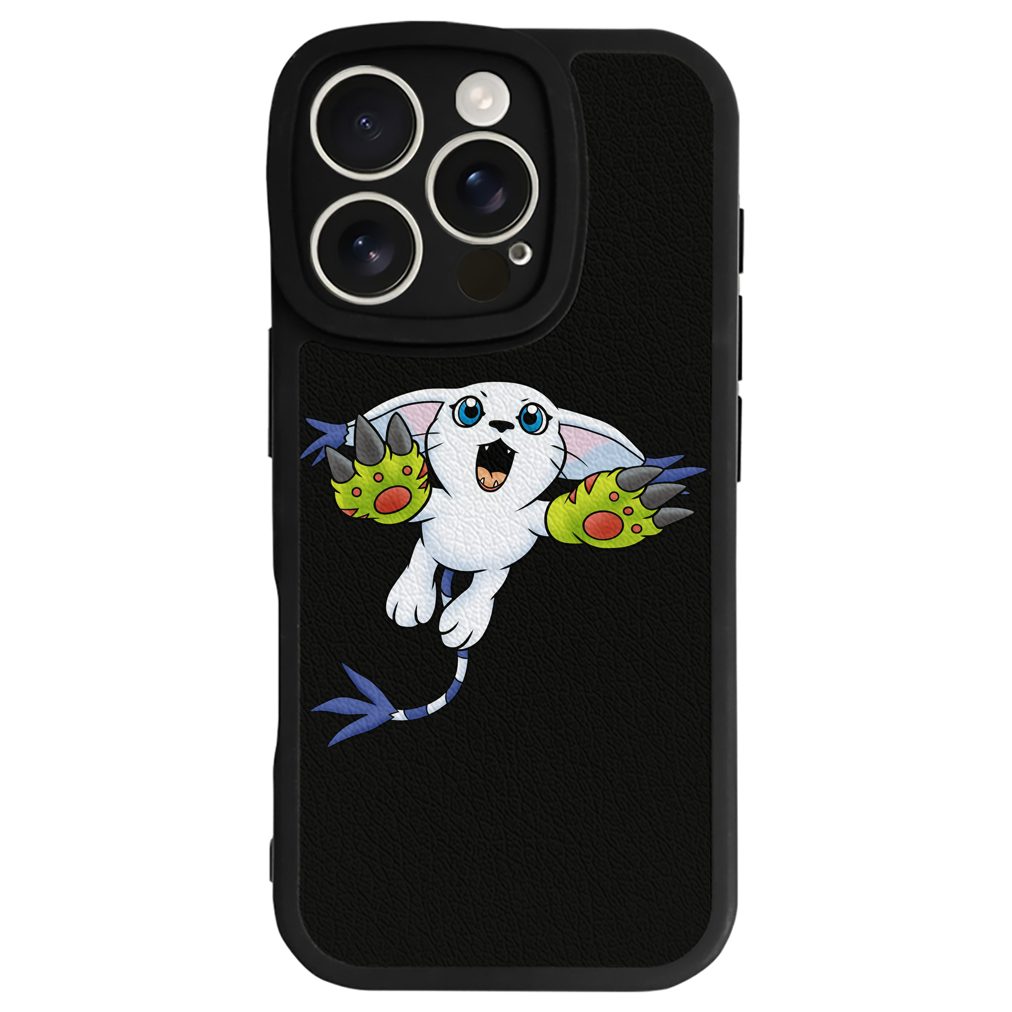 （画像用） Digimon デジタルモンスター/デジモン 【iPhone 16シリーズ対応】シリコンスマホケース（レザー調） 材質：シリコン